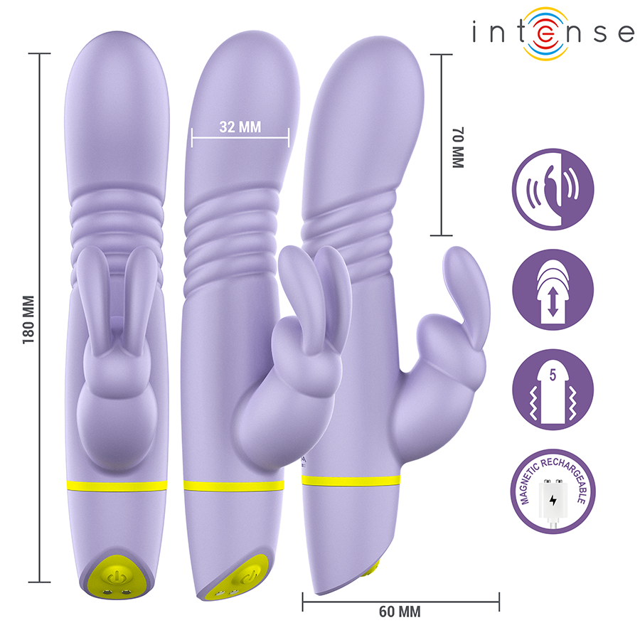 INTENSE - HELEN ESTIMULADOR RABBIT VIBRADOR THRUSTING - Imagen 4