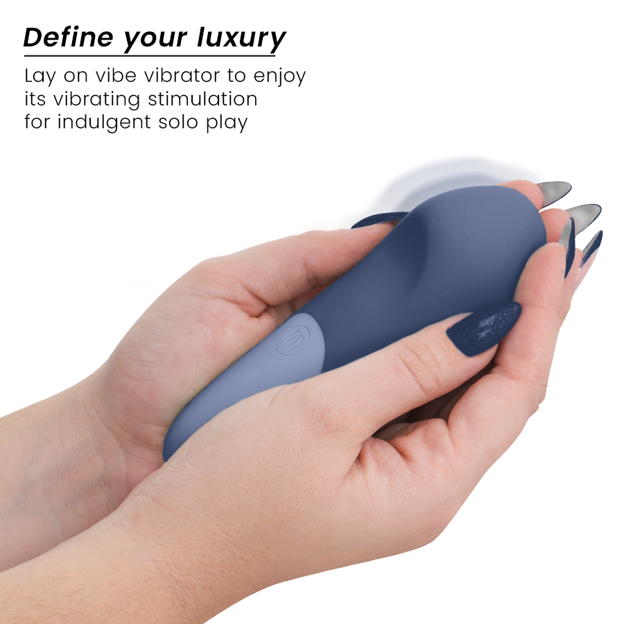 WOMANIZER - VIBE VIBRADOR LAY-ON SILENCIOSO AZUL OSCURO - Imagen 3