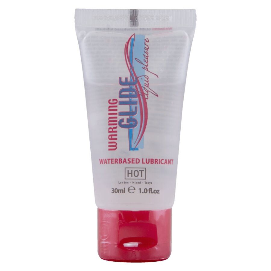 HOT - WARMING GLIDE LIQUID PLEASURE LUBRICANTE BASE AGUA EFECTO CALOR 30 ML