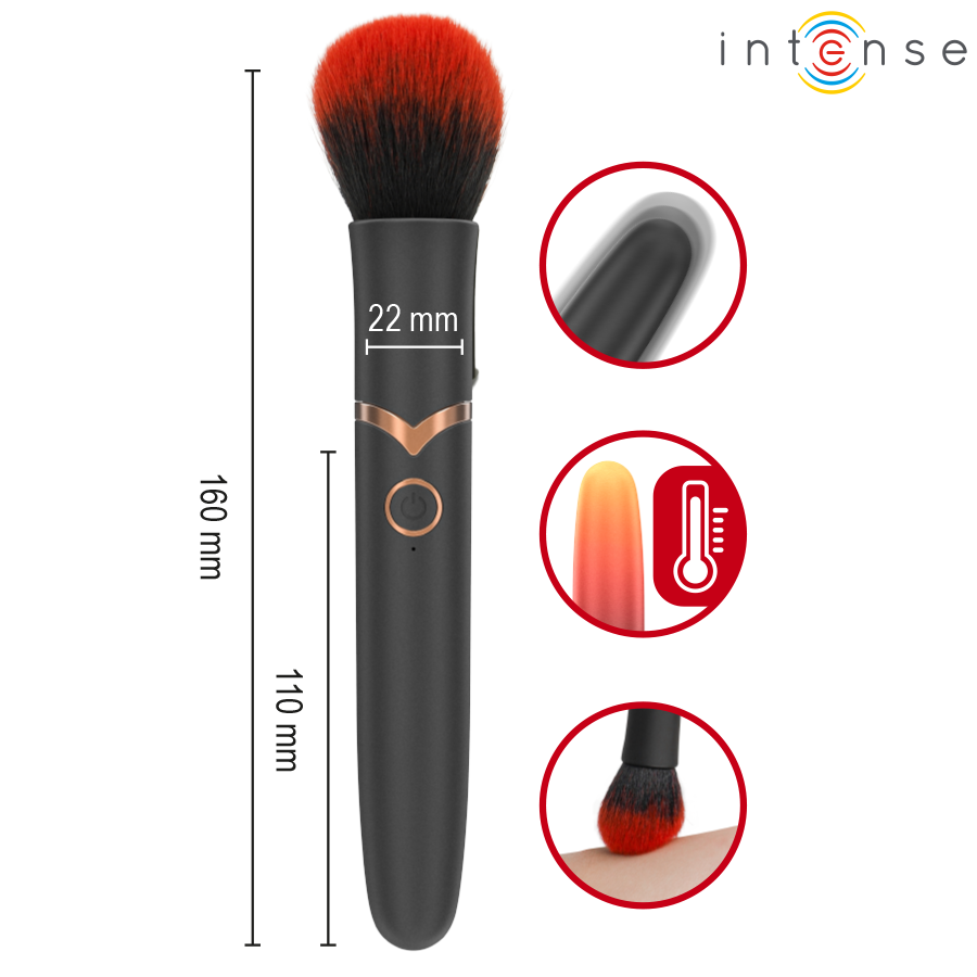 INTENSE - EMILIA VIBRADOR BROCHA 10 VIBRACIONES 16 CM - Imagen 3