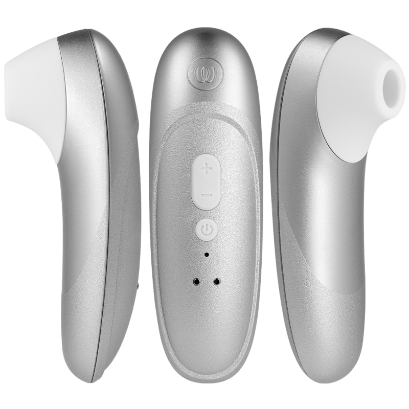 WOMANIZER - PRO VIBRANT ESTIMULADOR DE CLÍTORIS GRIS PLATA - Imagen 4