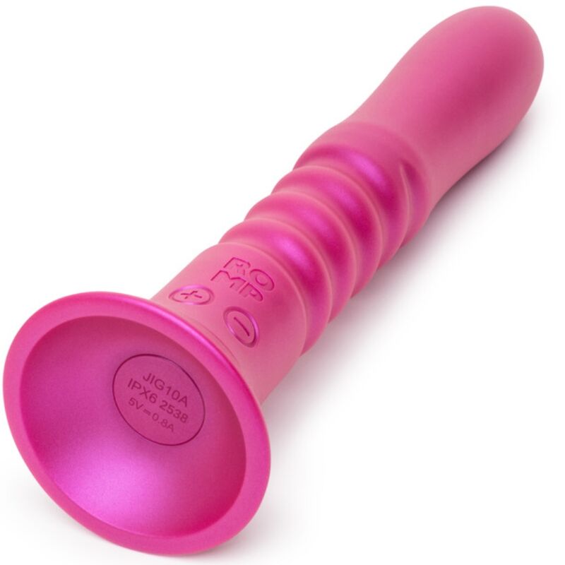 ROMP - JIGGLE VIBRADOR UP AND DOWN CON VENTOSA ROSA - Imagen 2