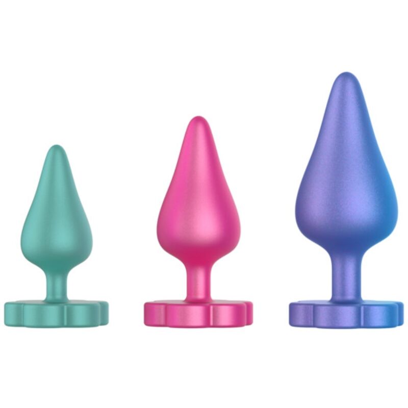 ROMP - LUSTER KIT DE ENTRENAMIENTO ANAL S/M/L CON BASE EN FORMA DE FLOR - Imagen 2