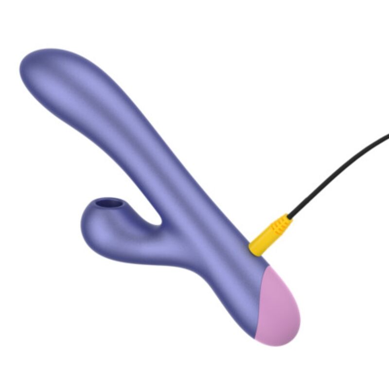 ROMP - PULSE VIBRADOR RABBIT DUAL PUNTO G AZUL ELÉCTRICO - Imagen 4