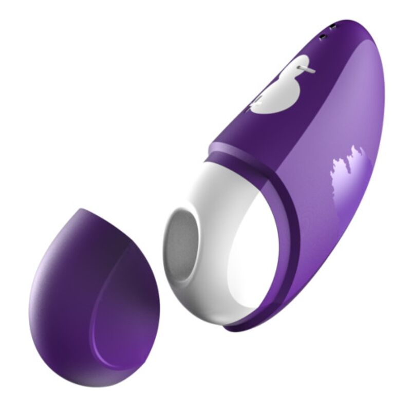 ROMP - FREE X ESTIMULADOR DE CLÍTORIS CON TAPA 10 NIVELES RECARGABLE MORADO