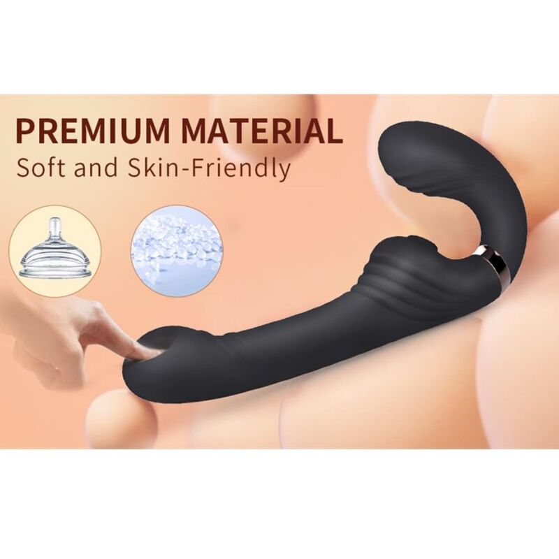 NALONE - ALLOW VIBRADOR DOBLE CON ROTACIÓN Y EMPUJE NEGRO - Imagen 4