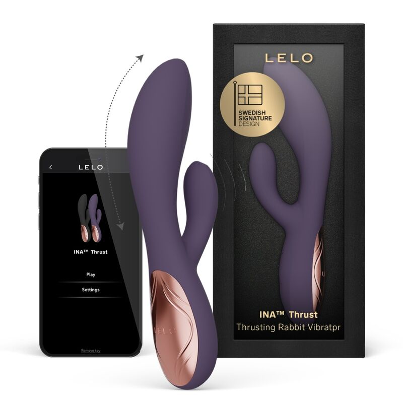 LELO – INA THRUST VIBRADOR RABBIT CON EMPUJE MORADO