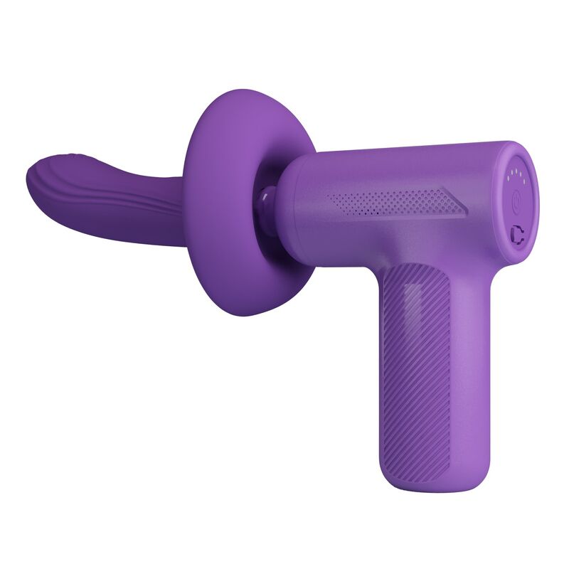PRETTY LOVE - VITO PISTOLA DE MASAJE CON EMPUJE 5 MODOS MORADO - Imagen 2