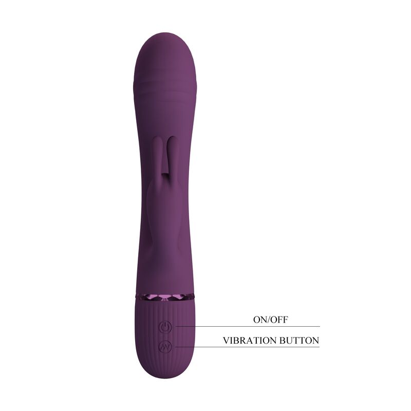 PRETTY LOVE - ROCCO VIBRADOR RABBIT RECARGABLE 10 FUNCIONES MORADO - Imagen 2