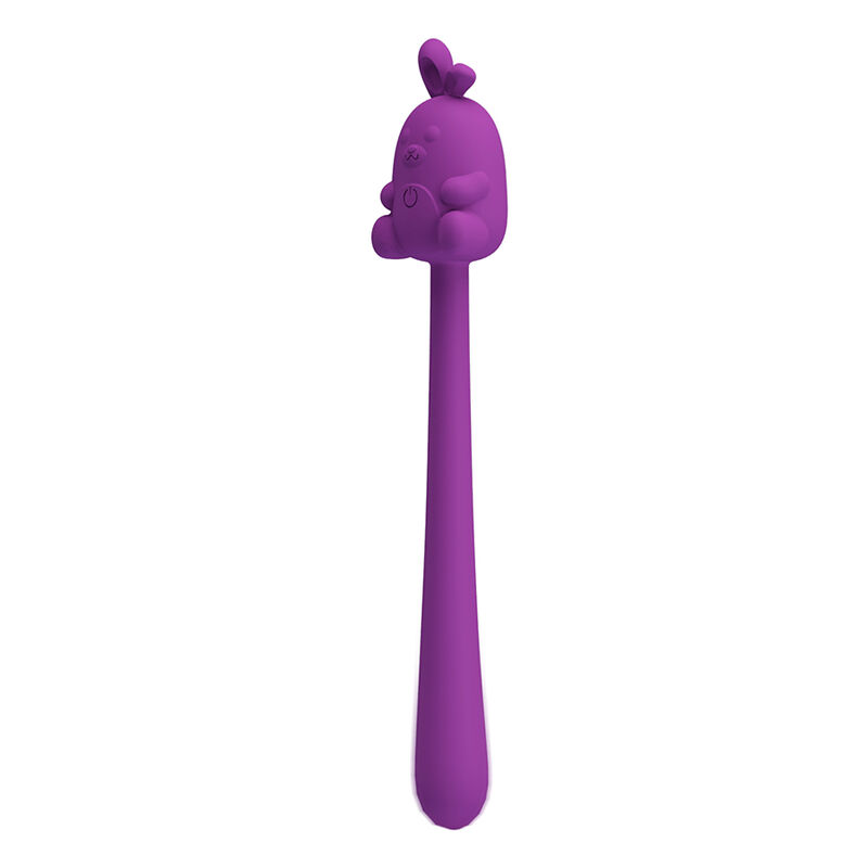PRETTY LOVE - VIBRADOR FLEXIBLE CUTE BUNNY FLIRTING STICK RECARGABLE USB MORADO - Imagen 3
