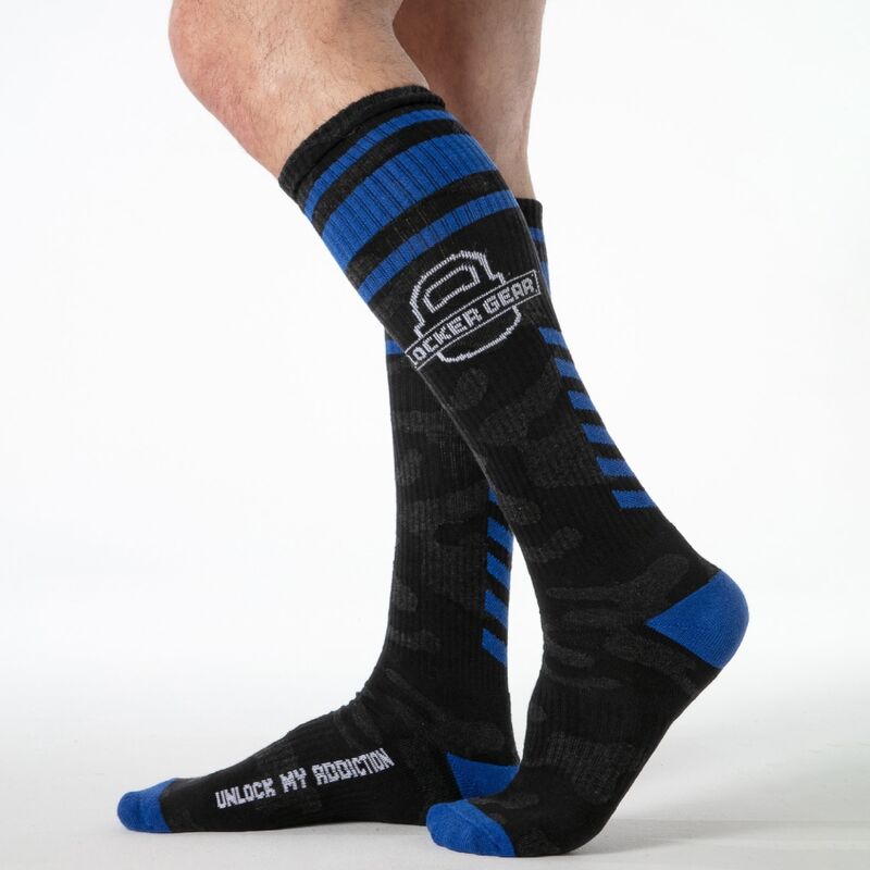 LOCKER GEAR – FULL MILITARY KNEE HIGH SOCKS TALLA ÚNICA AZUL